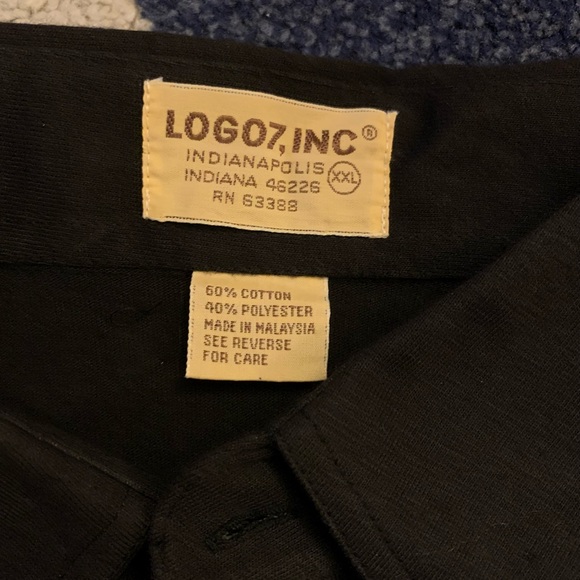 VINTAGE Vegas Raiders LA Los Angeles Oakland 80s Black Polo Logo 7 XXL NFL RARE - Picture 5 of 6